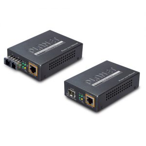 Planet GTP-805A 100/1000BASE-X to 10/100/1000BASE-T 802.3at PoE Media Converter (mini-GBIC, SFP)
