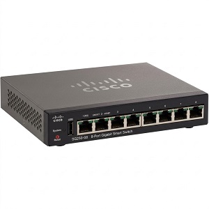 CISCO SG250-08-K9-EU 8-Port Gigabit Smart Switch