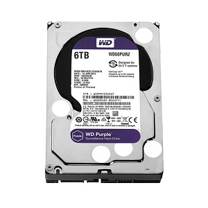 Ổ cứng Western WD Purple 6TB WD60PURZ – CHUYÊN DỤNG CHO CAMERA